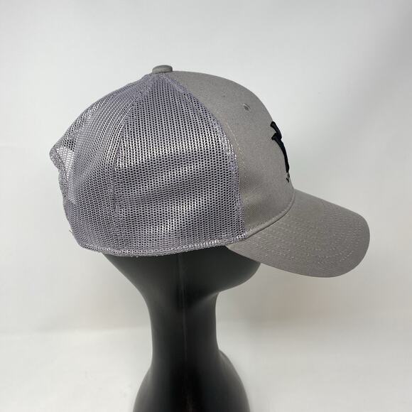 Vortex Mens Snapback Baseball Cap Hat Gray Embroidered Logo One Size - Picture 2 of 7